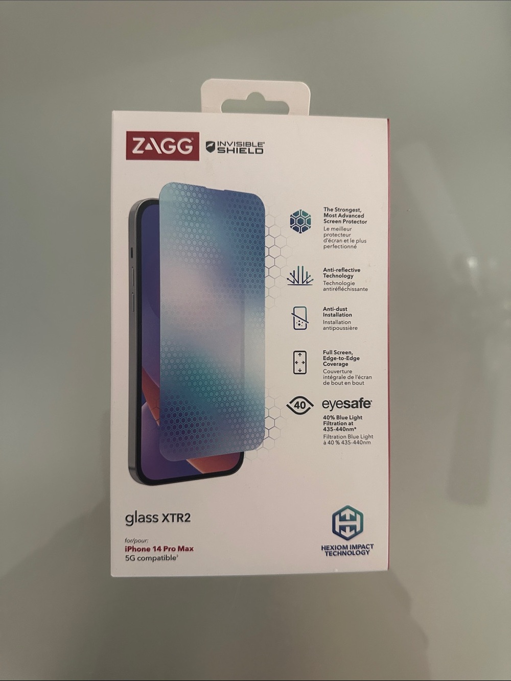 ZAGG InvisibleShield Glass XTR2 Screen Protector for iPhone 14 Pro Max